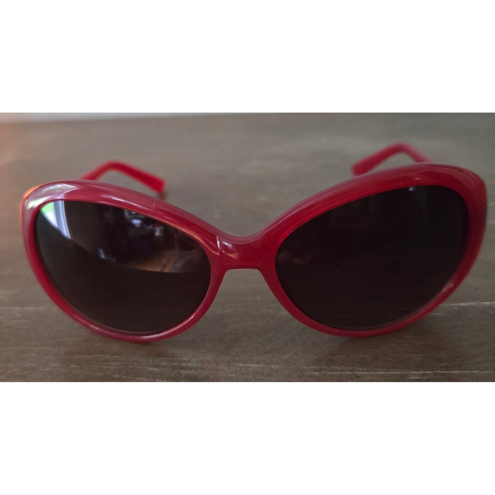 Cole Haan Sunglasses Red Frame Designer Oversized Fashion Sun Glasses‎